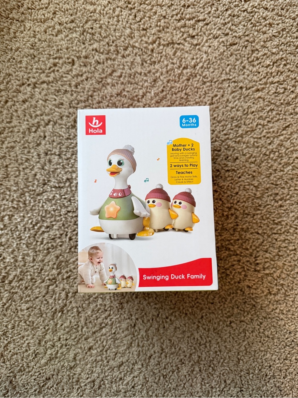 HOLA Magnetic Musical Sounds & Lights Waddling Ducks Toy Set (Open Box)